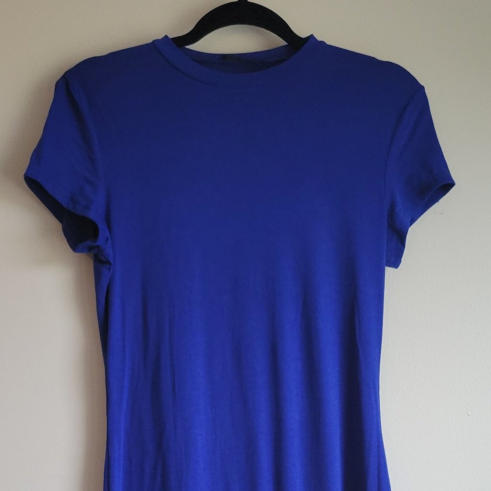 Shein Blue Jersey Soft Feel Full Length Dress L